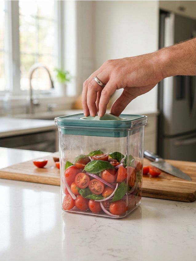 Sinsay - Recipient pentru alimente cu capac - light blue