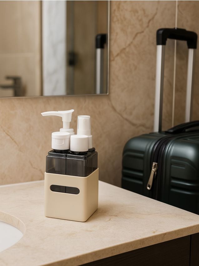 Sinsay - Cestovná sada fľaštičiek - krémová