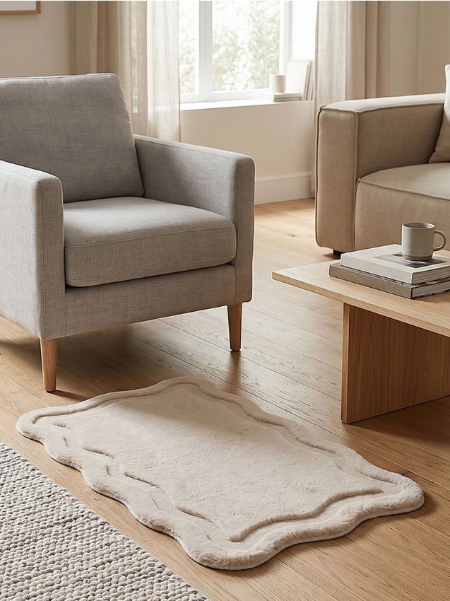 Sinsay - Covor decorativ moale cu formă neregulată - bej