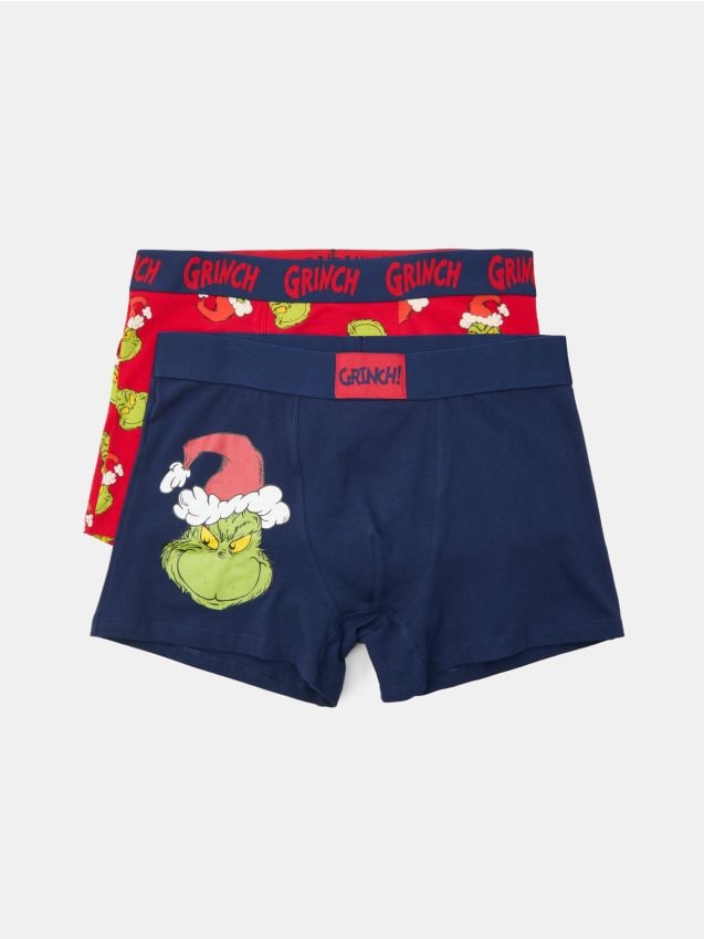 Sinsay - Boxeri din bumbac Grinch 2 pack - multicolor