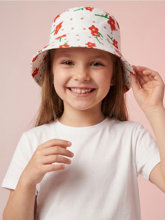 Sinsay - Pălărie de pescar din bumbac - roșu