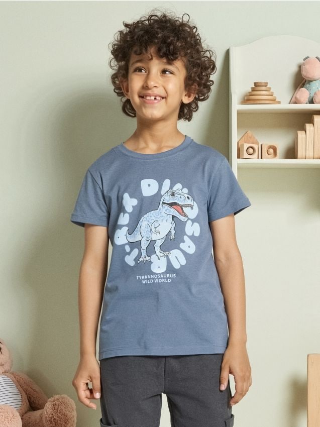 Sinsay - Tricou - Gri-albăstrui