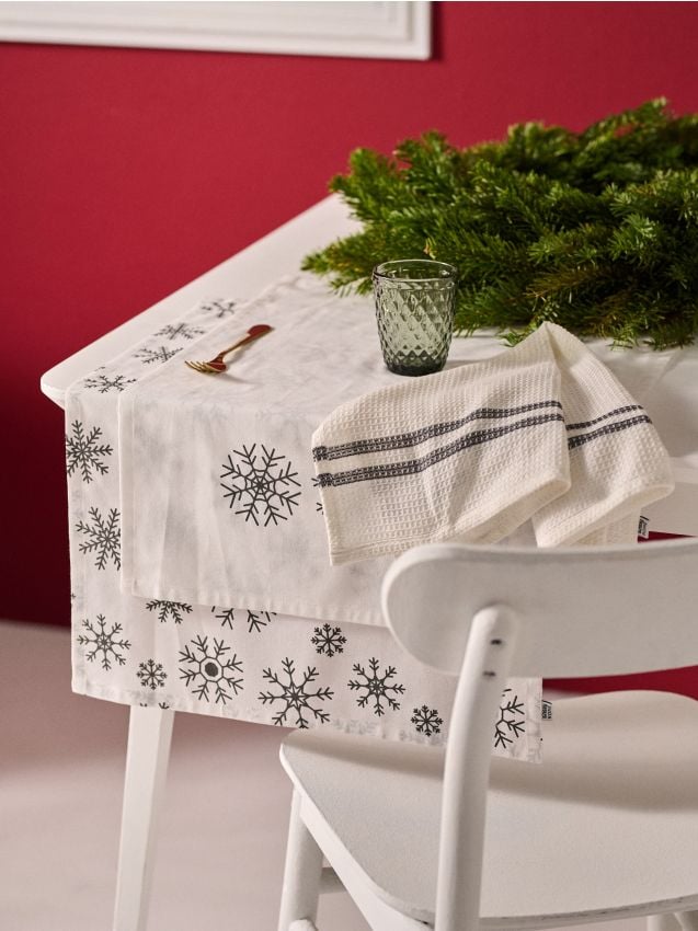 Sinsay - Súprava 3 kuchynských utierok - biela