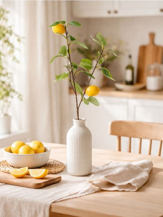 Sinsay - Plantă decorativă cu motiv de lămâi - multicolor