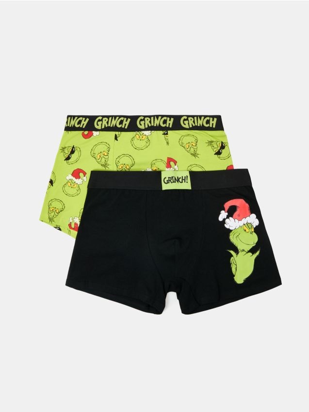 Sinsay - Boxeri din bumbac Grinch 2 pack - multicolor