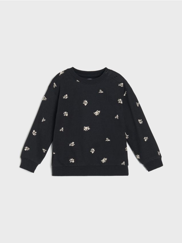 Sinsay Sinsay - Μπλούζα με λαιμόκοψη crewneck - μαυρο