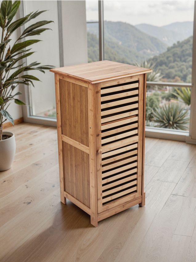 Sinsay - Skrinka s prelamovanými dvierkami a tromi policami - hnedá