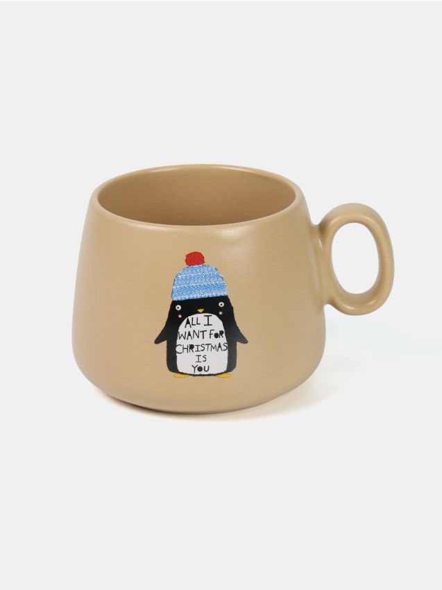 Sinsay - Hrnček so sviatočným motívom - čierna