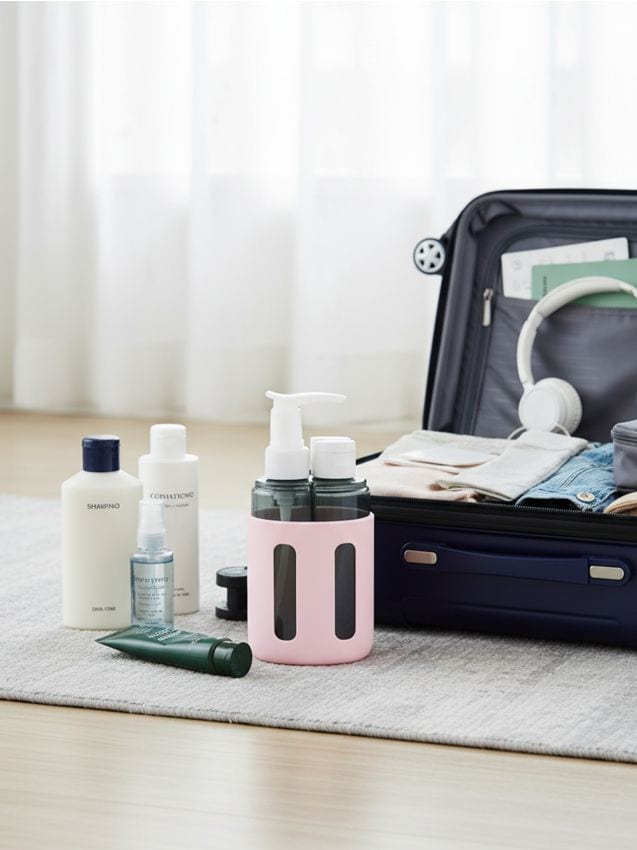 Sinsay - Set de sticle de călătorie - roz-pastel