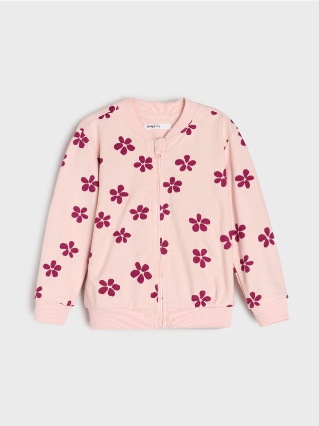 Sinsay - Bluza w kwiaty - kremowy