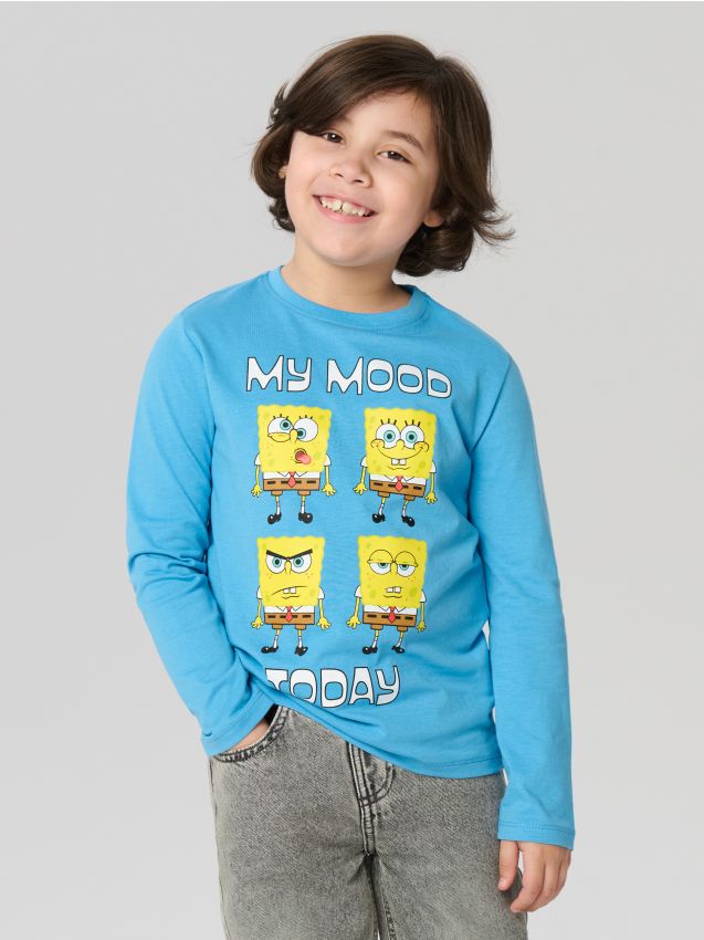 Sinsay - Set 2 tricouri cu mâneci lungi SpongeBob - multicolor