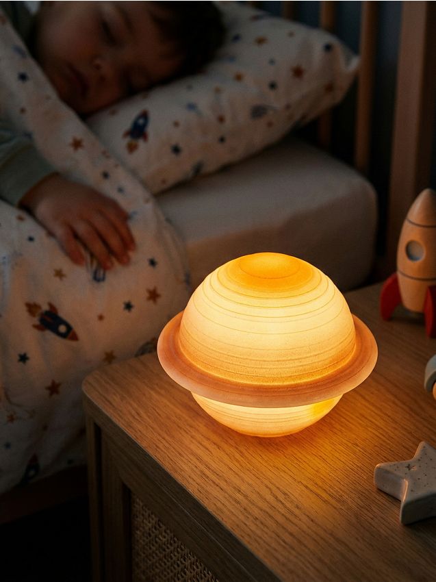 Sinsay - Lampă de veghe LED pentru copii în formă de planetă - oranj-deschis