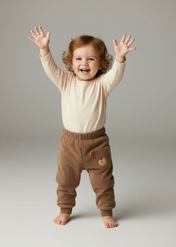 Sinsay - Zateplené nohavice regular strihu s výšivkou - béžová