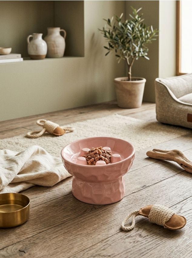 Sinsay - Bol care încetinește hrănirea pentru câini și pisici - roz-pastel