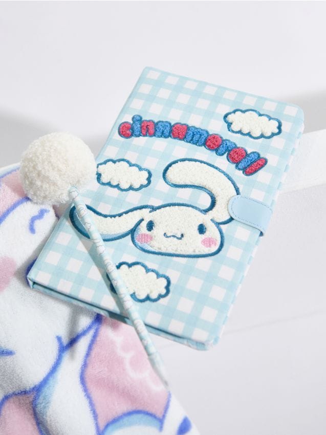 Sinsay - Set: carnețel și pix cu elemente teddy Cinnamoroll 2 pack - light blue