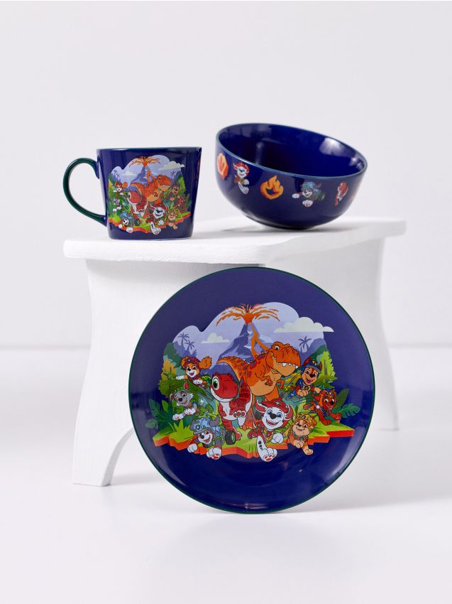 Sinsay - Farfurie ceramică cu motiv PAW Patrol Dino Movie și dinozauri - multicolor