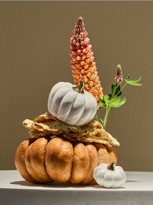 Sinsay - Samostatne stojaca dekorácia v tvare tekvice - biela