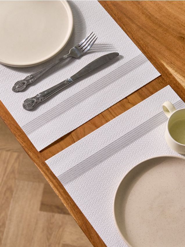 Sinsay - Súprava 2 podložiek na stôl - biela