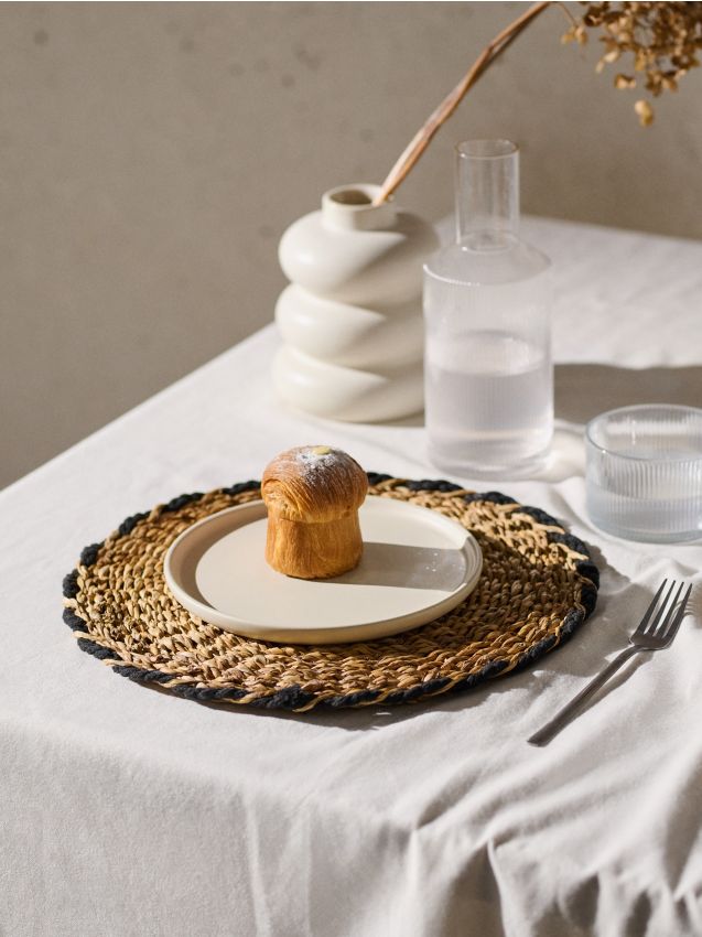 Sinsay - Suport de masă rotund împletit - bej