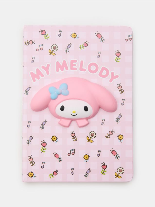 Sinsay - Caiet cu copertă 3D My Melody - roz