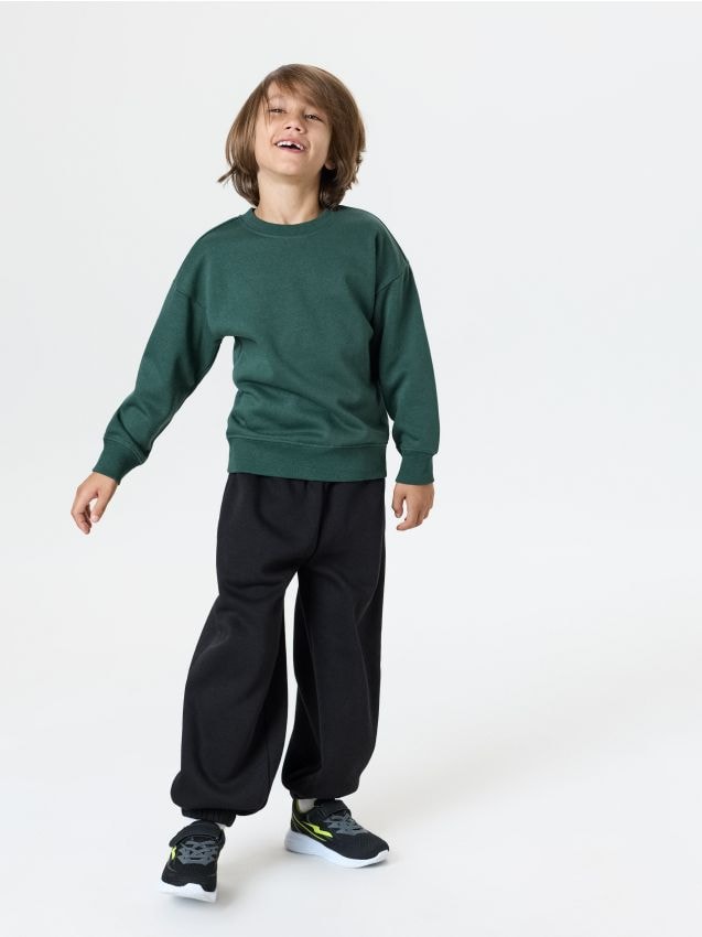 Sinsay - Pantaloni de trening balloon - negru