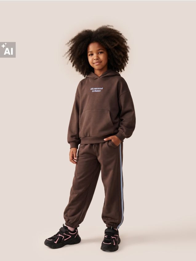 Sinsay - Pantaloni de trening balloon - maro