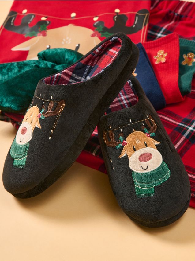 Sinsay - Papuče so sviatočným motívom - viacfarebná