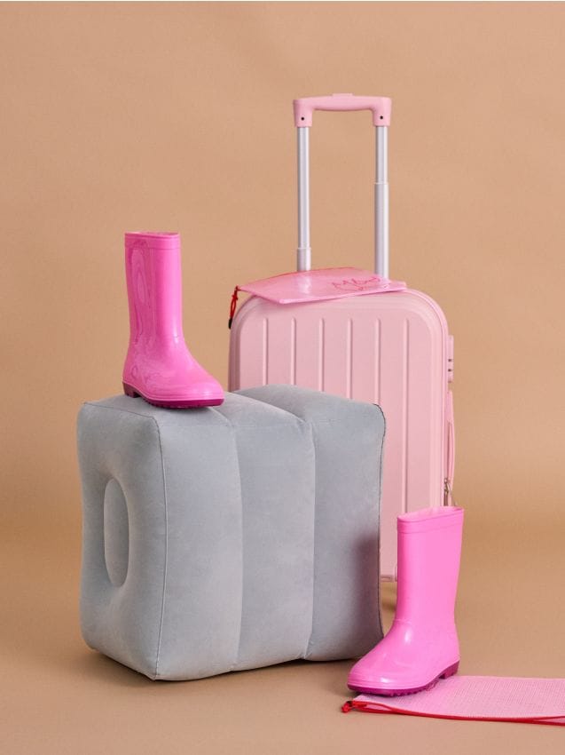 Sinsay - Suport pentru picioare gonflabil de călătorie - gri-închis