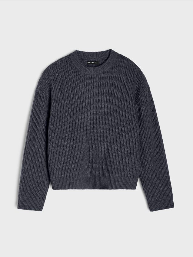 Sinsay - Pulover uni - negru-antracit