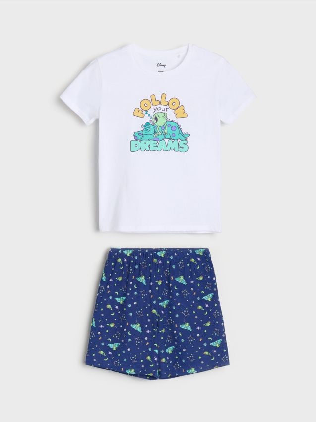 Sinsay - Dvojdielne pyžamo Monsters University - biela