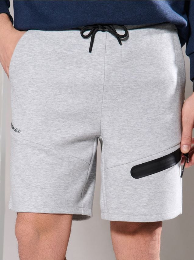 Sinsay - Pantaloni sport scurți - gri deschis