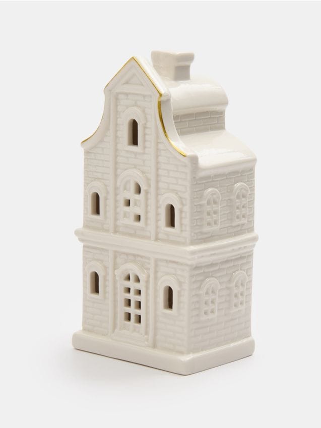 Sinsay - Lampă LED din ceramică în formă de casă - alb