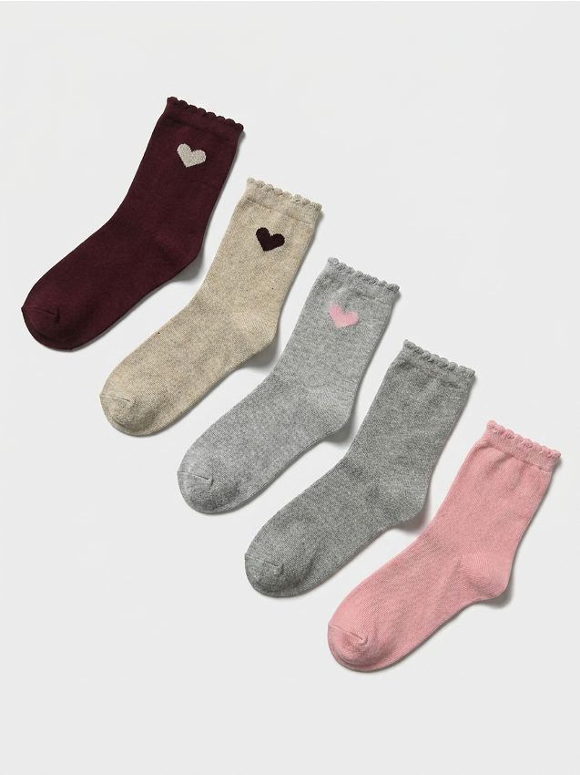 Sinsay - Șosete lungi cu inimă 5 pack - multicolor
