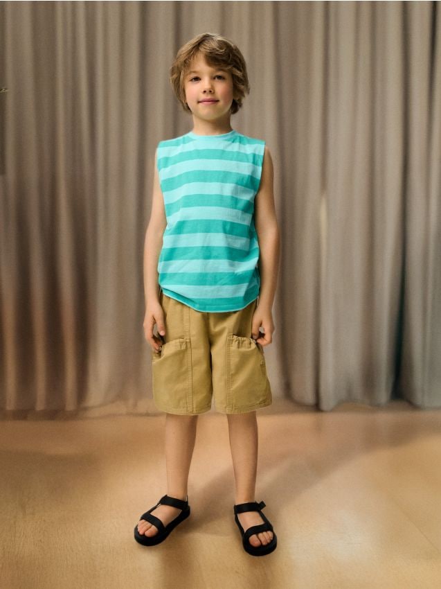 Sinsay - Tricou cu mânecă scurtă - turcoaz