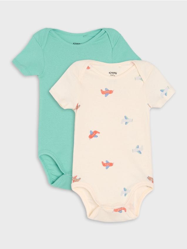 Sinsay - Súprava 2 body - krémová