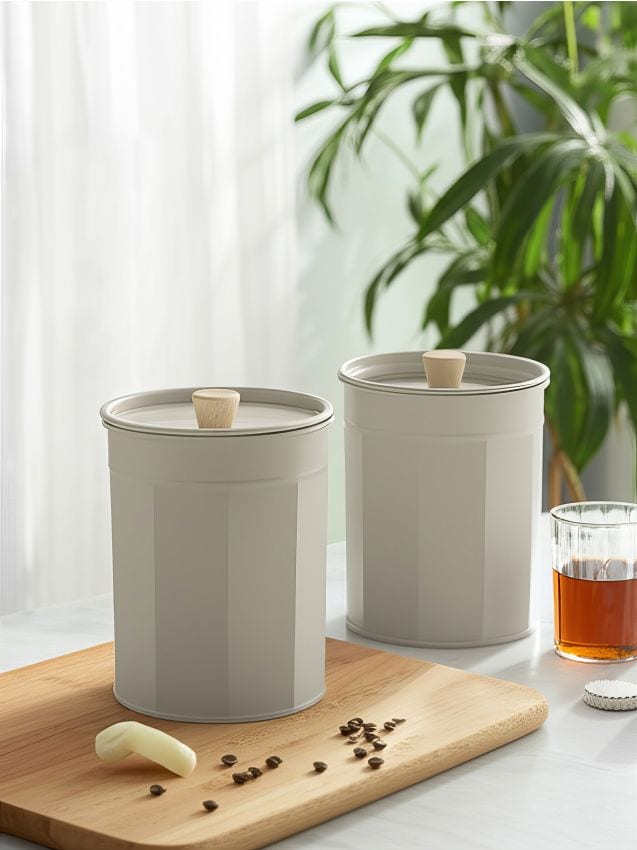 Sinsay - Nádoba na potraviny s vekom - svetlošedá