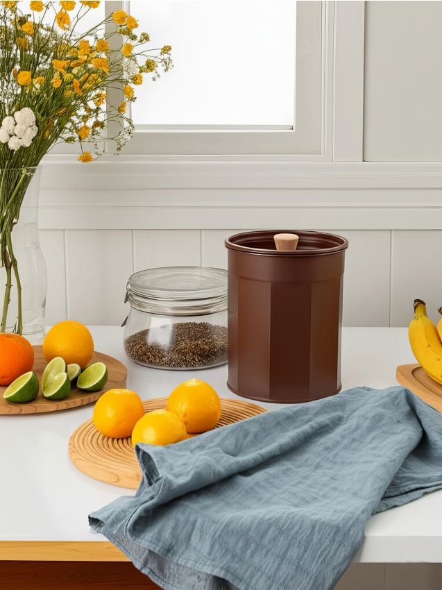 Sinsay - Nádoba na potraviny s vekom - hnedá