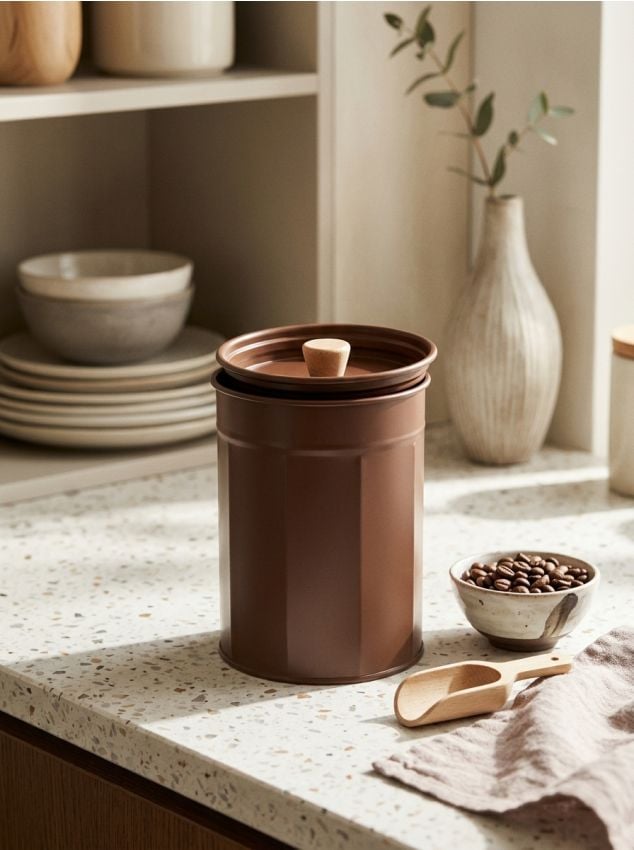 Sinsay - Recipient pentru alimente cu capac - maro