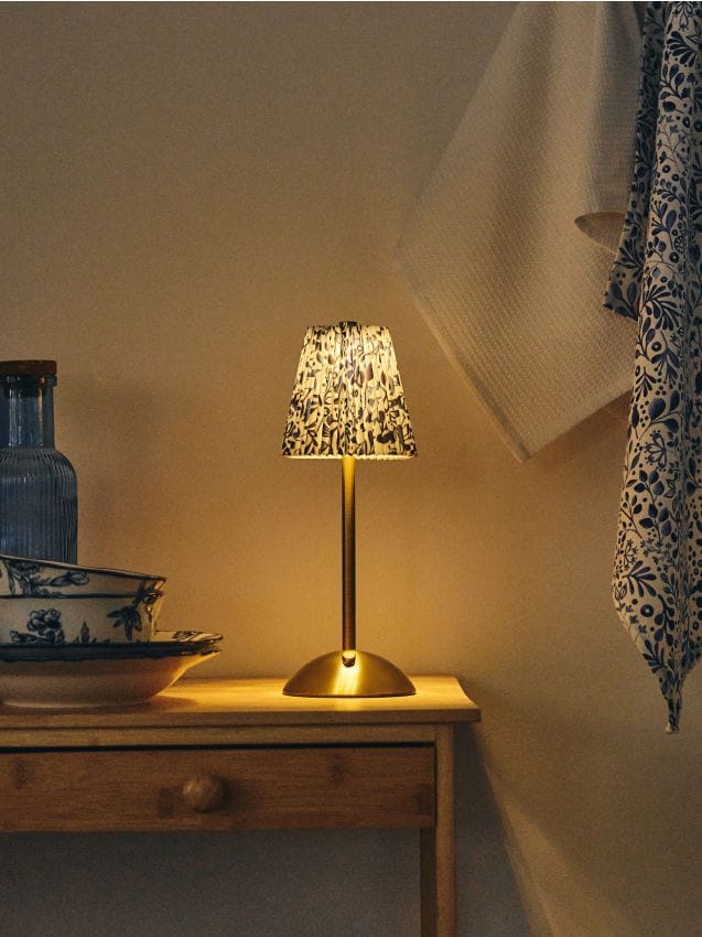 Sinsay - Lampă de masă cu abajur decorat - auriu