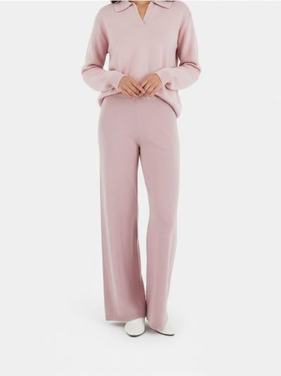 Pletené kalhoty s elastickým pasem