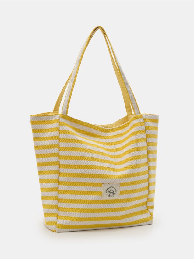Sinsay - Geantă shopper din material reversibilă - multicolor