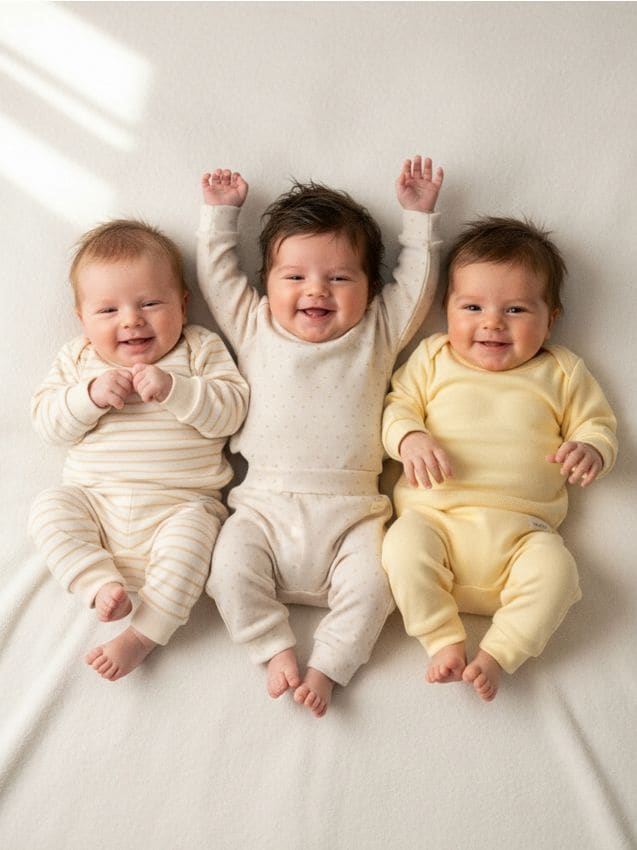 Sinsay - Set de 3 perechi de pantaloni de trening - crem