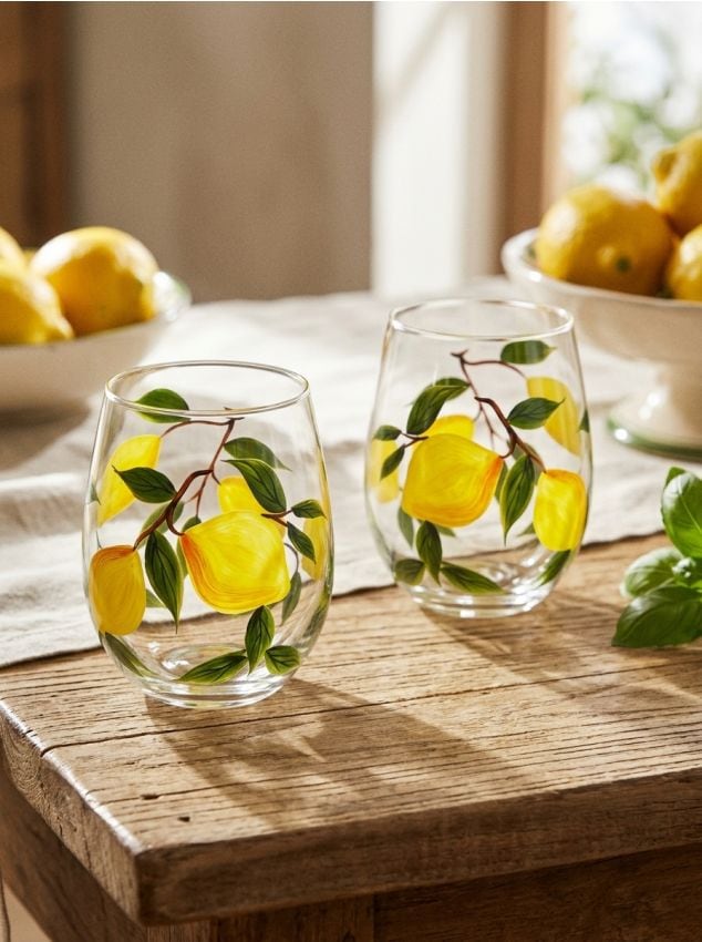 Sinsay - Set de 2 pahare - galben