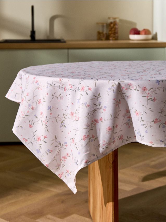 Sinsay - Hărtie de masă cu imprimeu floral - alb