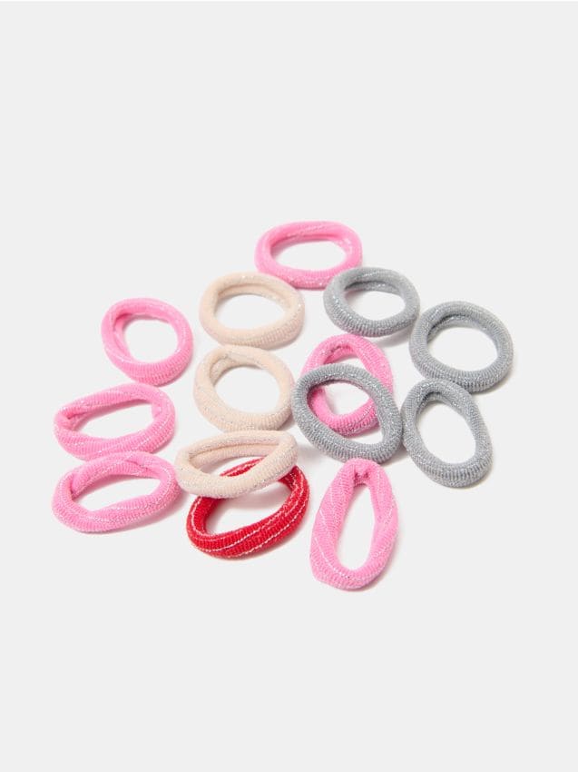 Sinsay - Elastice de păr cu fir metalizat set de 100 - multicolor