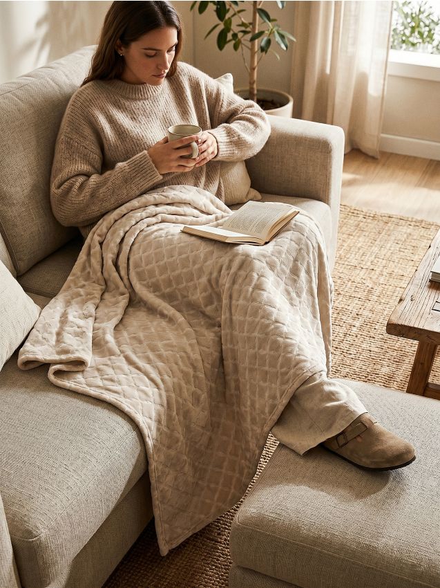 Sinsay - BLANKET - nude