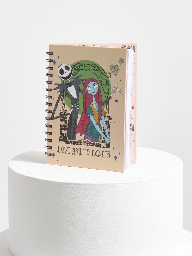 Sinsay - Špirálový zošit A5 Nightmare Before Christmas - viacfarebná