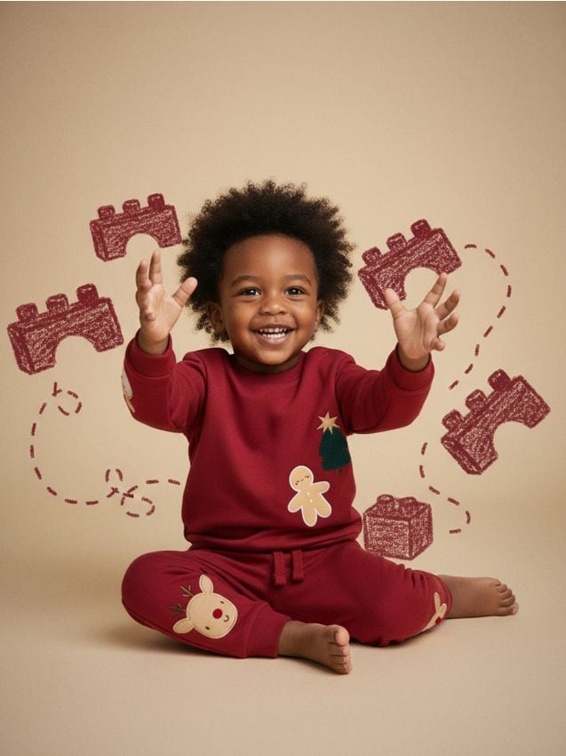 Sinsay - Pantaloni jogger - bordo