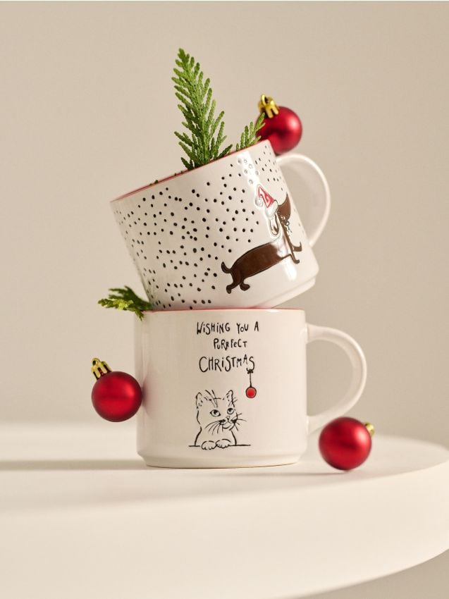 Sinsay - Hrnček so sviatočným motívom - biela