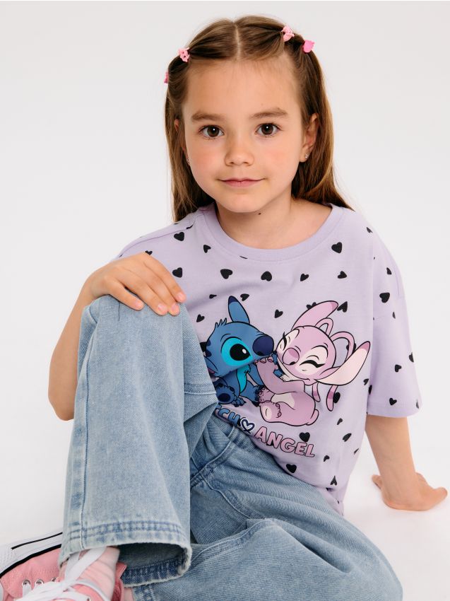 Sinsay - Tricou Stitch - lavand